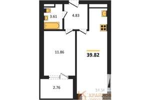1-к квартира, вторичка, 40м2, 4/28 этаж