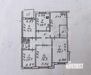 4-к квартира, вторичка, 103м2, 9/9 этаж