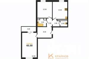 2-к квартира, вторичка, 66м2, 8/17 этаж