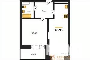 1-к квартира, вторичка, 47м2, 5/28 этаж