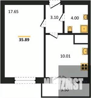 1-к квартира, вторичка, 36м2, 11/15 этаж