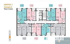 1-к квартира, вторичка, 40м2, 2/18 этаж