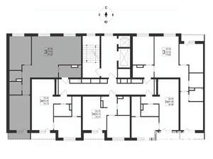 3-к квартира, вторичка, 81м2, 8/17 этаж