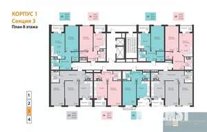 2-к квартира, вторичка, 64м2, 8/18 этаж