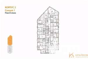 1-к квартира, вторичка, 47м2, 6/21 этаж