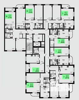 3-к квартира, вторичка, 74м2, 8/9 этаж