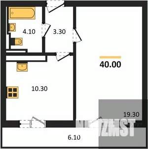 1-к квартира, вторичка, 40м2, 9/17 этаж