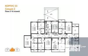 2-к квартира, вторичка, 56м2, 4/17 этаж