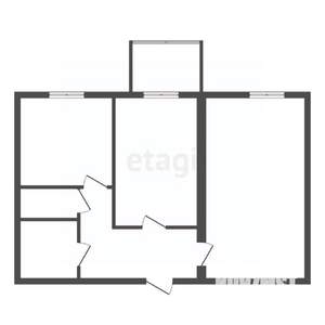 2-к квартира, вторичка, 41м2, 4/4 этаж