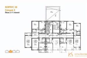 3-к квартира, вторичка, 76м2, 5/17 этаж
