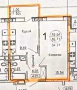 1-к квартира, вторичка, 34м2, 10/17 этаж