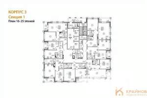 1-к квартира, строящийся дом, 47м2, 21/25 этаж