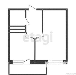 1-к квартира, вторичка, 34м2, 10/16 этаж