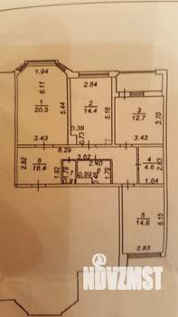 3-к квартира, вторичка, 89м2, 14/19 этаж