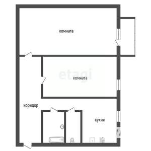 2-к квартира, вторичка, 58м2, 4/5 этаж