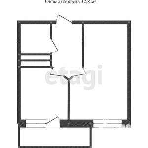 1-к квартира, вторичка, 38м2, 8/18 этаж