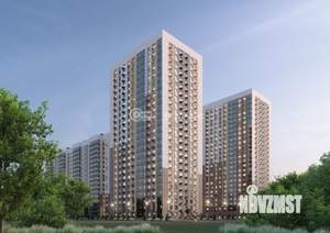 1-к квартира, строящийся дом, 21м2, 2/17 этаж