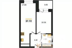 1-к квартира, вторичка, 38м2, 5/28 этаж