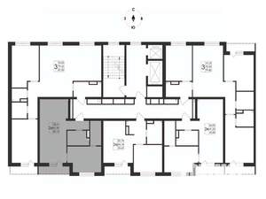 2-к квартира, вторичка, 45м2, 11/17 этаж