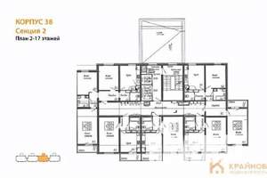 1-к квартира, вторичка, 38м2, 6/17 этаж