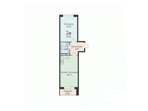 2-к квартира, вторичка, 46м2, 4/16 этаж