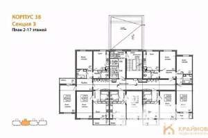 3-к квартира, вторичка, 76м2, 8/17 этаж