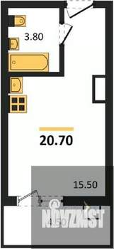 Студия квартира, вторичка, 21м2, 8/17 этаж