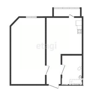 1-к квартира, вторичка, 39м2, 14/17 этаж