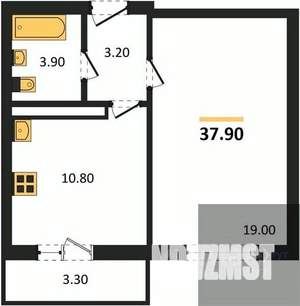 1-к квартира, вторичка, 38м2, 16/17 этаж