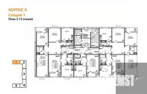 3-к квартира, вторичка, 83м2, 6/19 этаж