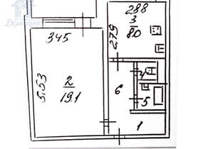 1-к квартира, вторичка, 38м2, 7/10 этаж