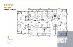 Студия квартира, вторичка, 46м2, 12/15 этаж