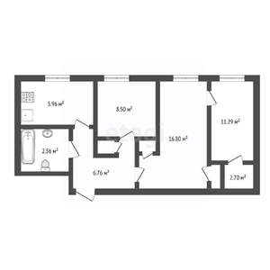 3-к квартира, вторичка, 83м2, 8/9 этаж