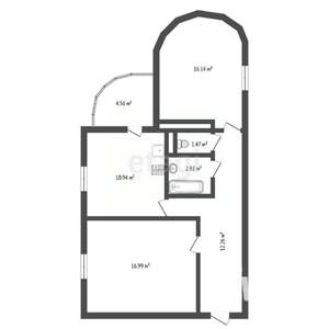 2-к квартира, вторичка, 62м2, 4/12 этаж