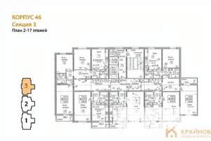 1-к квартира, сданный дом, 38м2, 15/17 этаж