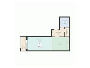 1-к квартира, вторичка, 40м2, 2/17 этаж