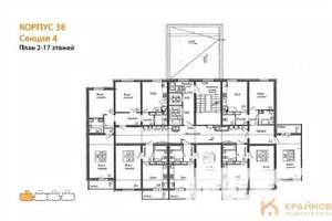 3-к квартира, вторичка, 76м2, 6/17 этаж