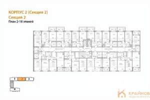 Студия квартира, вторичка, 25м2, 6/18 этаж