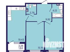 2-к квартира, вторичка, 70м2, 4/18 этаж