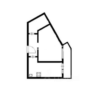 1-к квартира, вторичка, 31м2, 6/18 этаж