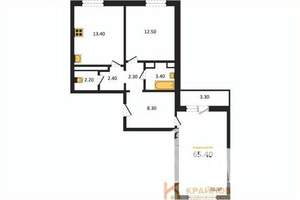 2-к квартира, вторичка, 65м2, 11/17 этаж