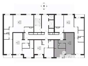 2-к квартира, вторичка, 43м2, 5/17 этаж