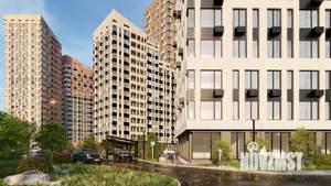 1-к квартира, строящийся дом, 52м2, 2/24 этаж