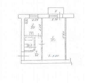 1-к квартира, вторичка, 31м2, 3/4 этаж