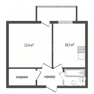 1-к квартира, вторичка, 34м2, 3/4 этаж