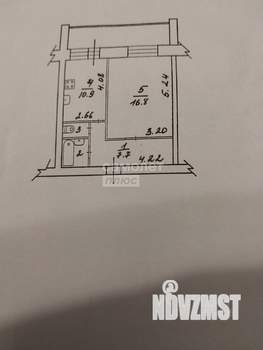 1-к квартира, вторичка, 43м2, 7/10 этаж
