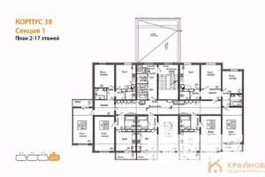 3-к квартира, вторичка, 76м2, 11/17 этаж