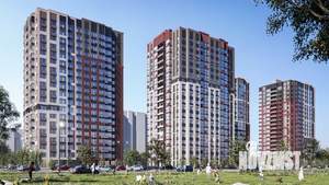 3-к квартира, строящийся дом, 71м2, 17/19 этаж