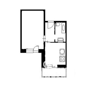 1-к квартира, вторичка, 35м2, 13/19 этаж