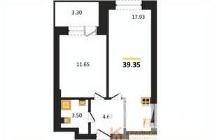 1-к квартира, вторичка, 39м2, 3/28 этаж